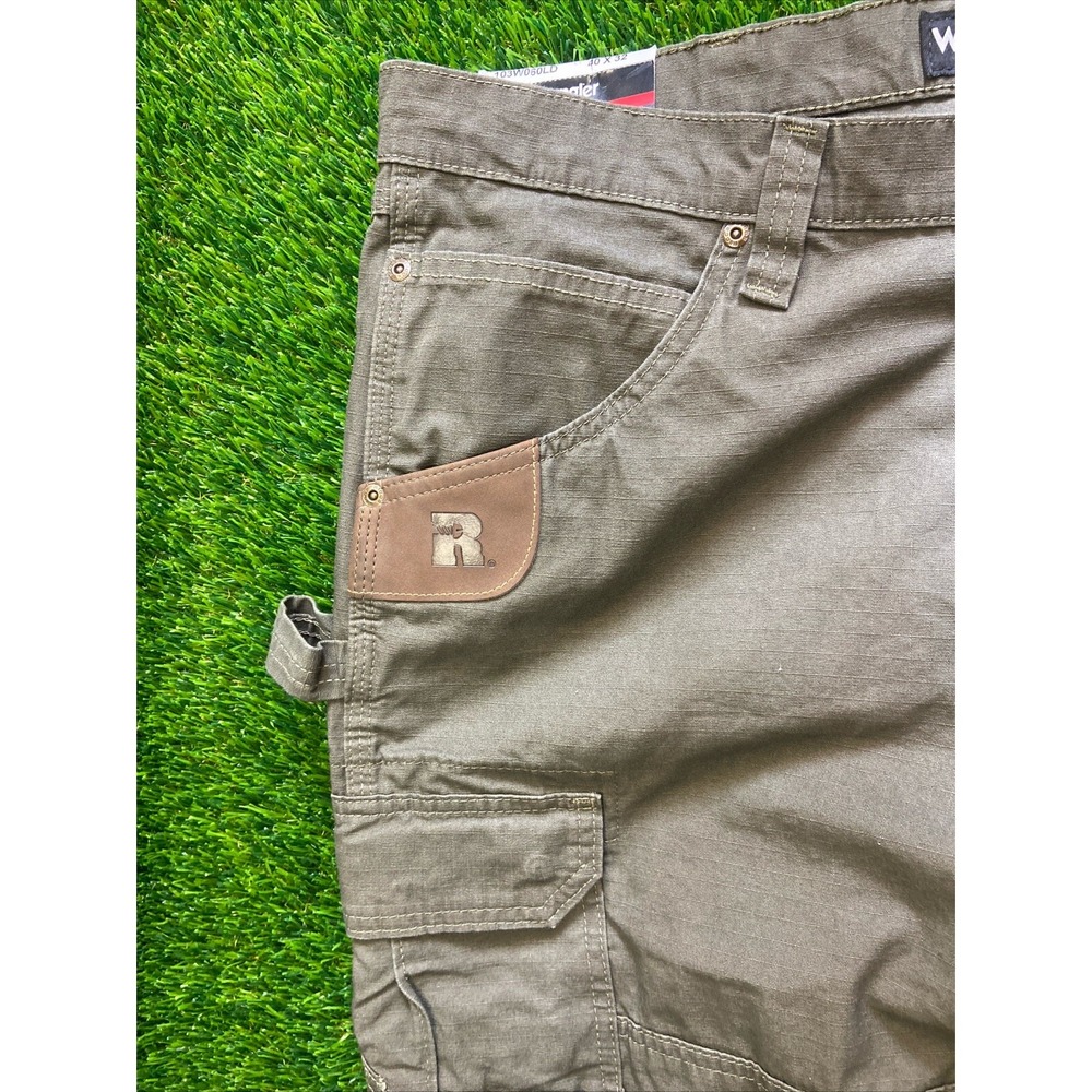 NWT Wrangler Riggs Workwear Men's Ripstop Ranger Cargo Pants 40x32 Dark Gray - Picture 7 of 11